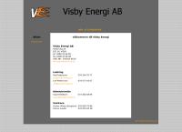 Webbsida från Visby Energi AB