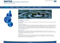 Webbsida från Water Processing Sweden AB