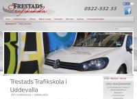 Webbsida från Trestads Trafikskola Uddevalla