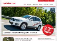 Webbsida från Ta Körkort i Jönköping AB
