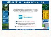 Webbsida från SÖDERTÄLJE TRAFIKSKOLA AB