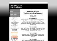 Webbsida från Vallentuna Trafikskola AB