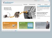 Webbsida från Adiator AB