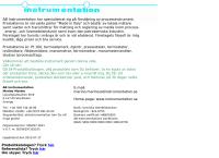 Webbsida från Instrumentation AB Marino Marino