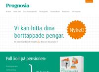 Webbsida från Prognosia AB