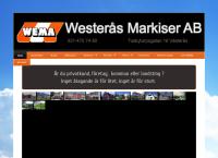 Webbsida från Westerås Markiser Ab