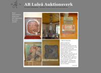 Webbsida från Luleå Auktionsverk