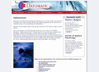 Webbsida från Datomatic