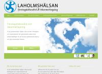 Webbsida från Laholms Hälso- och Sjukvård AB