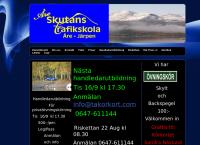 Webbsida från Åreskutans Trafikskola AB