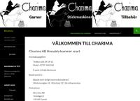 Webbsida från Charima AB