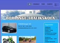 Webbsida från BORLÄNGE TRAFIKSKOLA AB