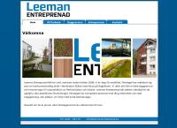 Webbsida från M. Leeman Entreprenad AB