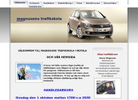 Webbsida från Magnusons Trafikskola
