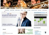 Webbsida från Norrköpings symfoniorkester