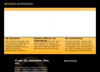 Webbsida från Önsson Animation