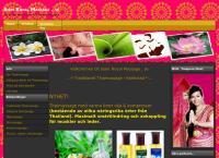 Webbsida från Siam Royal Massage