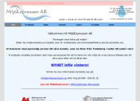 Webbsida från MiljöExpressen AB