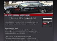 Webbsida från Persborgs Trafikskola
