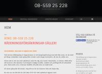 Webbsida från TSK Service Bilbärgning & Vägassistans