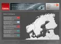 Webbsida från Aurora Group Sverige AB