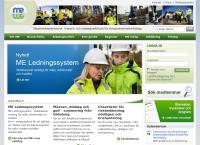 Webbsida från Maskinentreprenörerna Huvudkontor