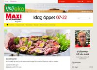 Webbsida från Angered Stormarknad AB