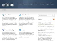 Webbsida från Addition Solutions Sweden IT AB