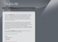 Webbsida från J.S. Alfa Aktiebolag