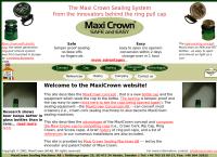 Webbsida från Maxi Crown Sealing Machines Aktiebolag