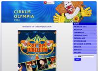 Webbsida från Cirkus Olympia