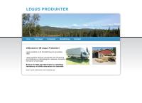 Webbsida från LEGUS Produkter Aktiebolag