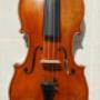 Label: Carlo Tononi Bolognese
Fece in Venezia l A: 1723
and label:
Stefan Hansen Geigenbaumeister i Hlbg.
ex. Hamburg anno 2015

This violin is an exact copy after an original violin of this master with the original label as indicated above.
After I received the original violin for a certain period of time I was able to take the model and all measurements. The Bosnian maple (aged over 20 years) was also selected as precisely as possible to match the grain of the original. The spruce top is split from the trunk and also aged over 20 years and corresponds to the original.
I transferred all details with previously removed templates (e.g. model, curvatures, snail view, f-holes).
The thin, stable amber oil varnish is on a well insulating gold-brown bright underground, which emphasizes wonderfully the beauty of the deep and regular flaming.
The imitated wear and slight surface damage give the whole instrument an interesting appearance that has been played for a long time.
The connoisseur notices immediately by the copied label and the missing graft with the peghole bushings that this is a copy.
The sound of this violin is already excellent and, like all my newly built instruments, it will be improved from year to year through constant professional use.
Convince yourself during a visit in my workshop. The violin is still available!! Price on request.