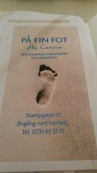 PÅ FIN FOT hos Carina