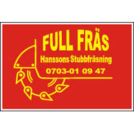 Full Fräs Hanssons Stubbfräsning