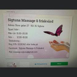 Sigtuna massage & Friskvård