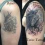 Cover up tattoo tatueringar Västernorrland tatuering Tatsu-Tattoo