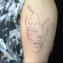 Fineline tattoo i närheten av Örnskoldsvik tatuerare tatuering Övik