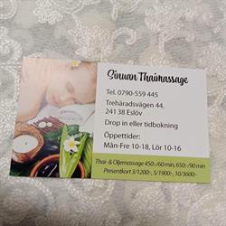 Sinuan's Thaimassage i Eslöv
