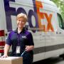 FedEx Express shipping courier in Upplands Vasby